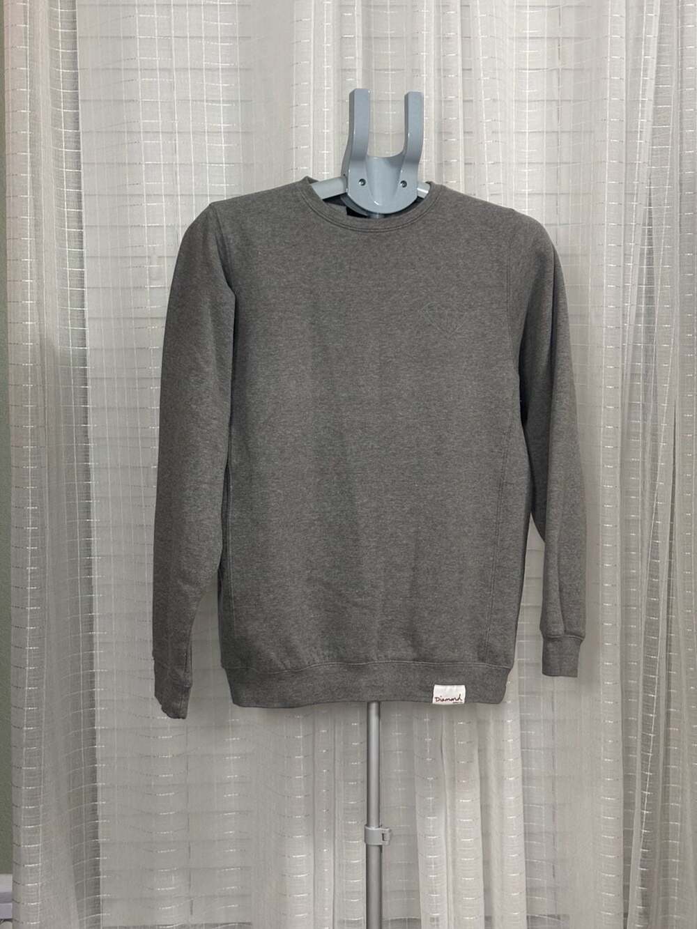 Diamond Supply Co. Grey Crewneck Sweatshirt with Diamond Logo